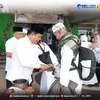 Didampingi Pj. Sekda, Wakil Bupati Syafaruddin Poti Sambut Kepulangan Jemaah Haji Rohul di Bandara Tuanku Tambusai Pasir Pengaraian