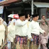 Meski Di Terik Matahari, Bupati Anton, Wabup Syafaruddin Poti Dan Ribuan Kafilah Rohul Semangat Pawai Ta'aruf MTQ ke-XLIV tingkat Provinsi Riau.