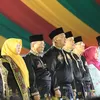 Berbusana Bercorakkan Melayu Emas, Bupati Anton Bawa Semangat Rohul Siap Sukseskan Tuan Rumah MTQ Riau ke-45