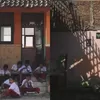 Viral! Siswa SD Grobogan Santap MBG di Antara Puing Bangunan Ambruk