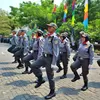 Aksi Derap Langkah Satlinmas Mengguncang Bekasi Demi Kobarkan Semangat Kemerdekaan RI