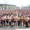 Kobar Semangat Juara, Wali Kota Bekasi Lepas Kontingen Pramuka Terbaik ke Jamnas 2026