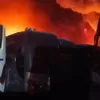 Lautan Api Terjang Pangkalan PO Sinar Jaya Bekasi, 50 Bus Hangus Terbakar!