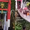 Detik-Detik Mencekam, Jembatan Gantung Pongpet Pangandaran Ambruk Saat Diresmikan Bupati