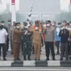 Ditengah Kepungan Asap Karhutla, Seremoni Pelepasan Damkar Gubernur Kalteng Tuai Sorotan Publik