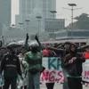 Lautan 50 Ribu Buruh Guncang Thamrin Jakarta Pusat, Suarakan 11 Tuntutan Ketenagakerjaan