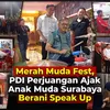 Merah Muda Fest, PDI Perjuangan Ajak Anak Muda Surabaya Berani Speak Up