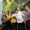 Wali Kota Bekasi Bersama Menko AHY Tinjau Infrastruktur Guna Memastikan Percepatan Pembangunan Flyover Bulak Kapal.