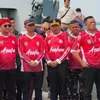 Kapolres Tanjung Balai Hadiri Pengibaran Bendera Merah Putih di Perairan Bagan Asahan