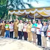 Senyum Haru Petani Toba Saat Sabam Rajagukguk Resmikan Pembangunan Irigasi dan Beri Alsintan
