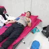 Personel Polsek Datuk Bandar Ikut Donor Darah Sambut HUT RI ke-81 di Kantor Imigrasi