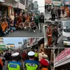 Polres Tebing Tinggi Bersama TNI dan Ormas Bagikan Bendera Merah Putih, Kobarkan Semangat Nasionalisme