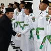 Pengukuhan Paskibraka Tingkat Kota Pematangsiantar Tahun 2026.