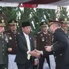 Upacara Penurunan Bendera HUT Ke-81 Kemerdekaan RI di Doloksanggul Berlangsung Khidmat