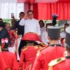 Wako Wesly Lepas Peserta Karnaval Merah Putih, Dimeriahkan Mobil Hias, Marching Band