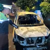 Innova Terbakar Usai Masuk Parit di JLS Salatiga, Pengemudi Selamat