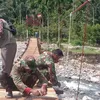 Kodim Aceh Tenggara Percepat Jembatan Penghubung Pedalaman