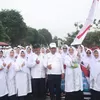 Wagub Sani Lepas Pawai Pembangunan HUT ke-81 RI, Semangat Kemerdekaan Menggema dari Jambi