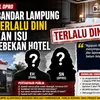 BK DPRD Bandar Lampung Dinilai Terlalu Dini Simpulkan Isu Penggerebekan Hotel