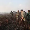 Karhutla Way Kambas Membara, Tim Alfa TNI Diterjunkan