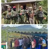 Pos Apalapsili Satgas Pamtas Kewilayahan RI-PNG Yonif 645/Gty Gelar Pengamanan Ibadah Masuk Injil di Distrik Apalapsili
