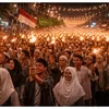 Tradisi Pawai Obor , Penuhi Jalan Utama dan Gang Gang Kampung Ruas Jalan Sepanjang Cirebon-Kuningan