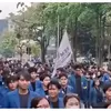 Ratusan Mahasiswa Di Semarang Lakukan Unjuk Rasa Protes Kondisi Ekonomi 