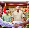 Menhan Terima SK PPKH, Pembangunan Yonif Teritorial Pembangunan TNI AD Dipercepat