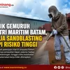 Di Balik Gemuruh Industri Maritim Batam, Pekerja Sandblasting Hadapi Risiko Tinggi Demi Kapal Siap Berlayar