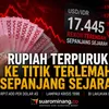 Rupiah Terpuruk ke Titik Terlemah Sepanjang Sejarah, Tembus Rp17.400 per Dolar AS
