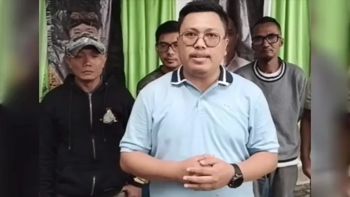Kuasa Hukum Korban Intimidasi Wartawan, Evan Saepuloh, SH, MM saat memberikan keterangan. (Foto Istimewa)