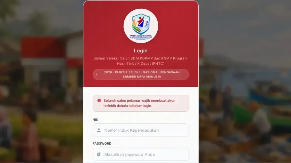 Peserta rekrutmen KDKMP 2026 menantikan pengumuman hasil tes kompetensi yang dijadwalkan berlangsung pada 17–19 Mei 2026 sebelum melanjutkan ke tahap Seleksi Kompetensi Tambahan (SKT).