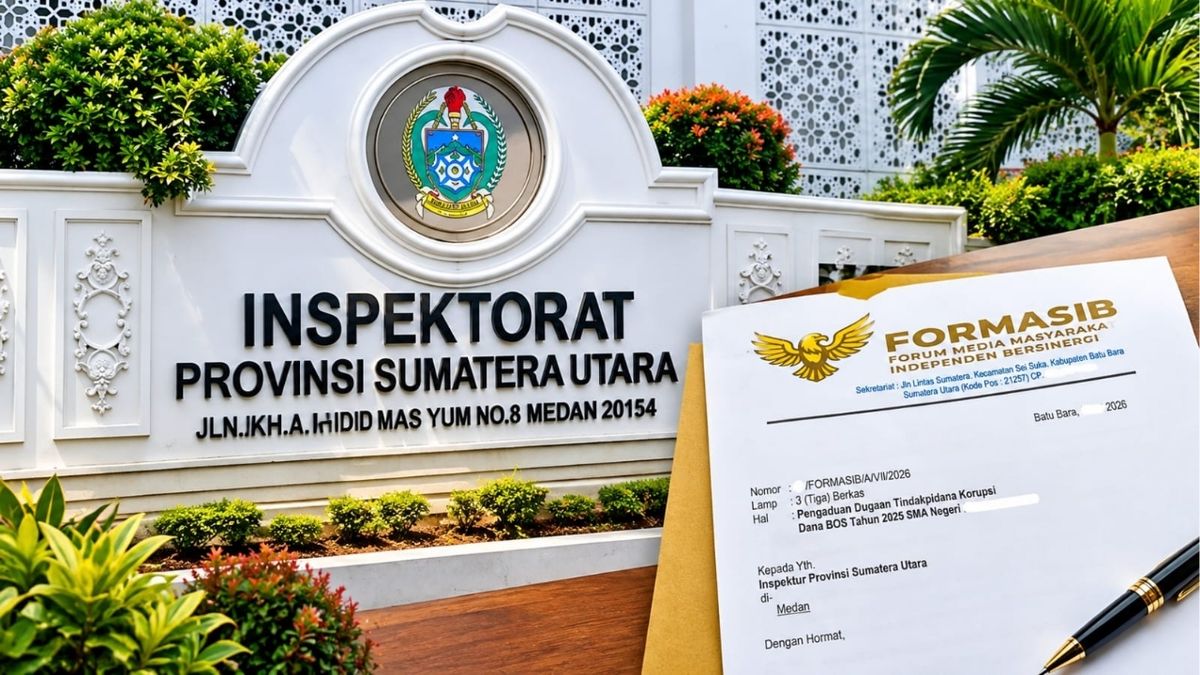 Formasib Resmi Laporkan Dugaan Penyimpangan Dana BOS SMA Negeri di Batu Bara ke Inspektorat Sumut