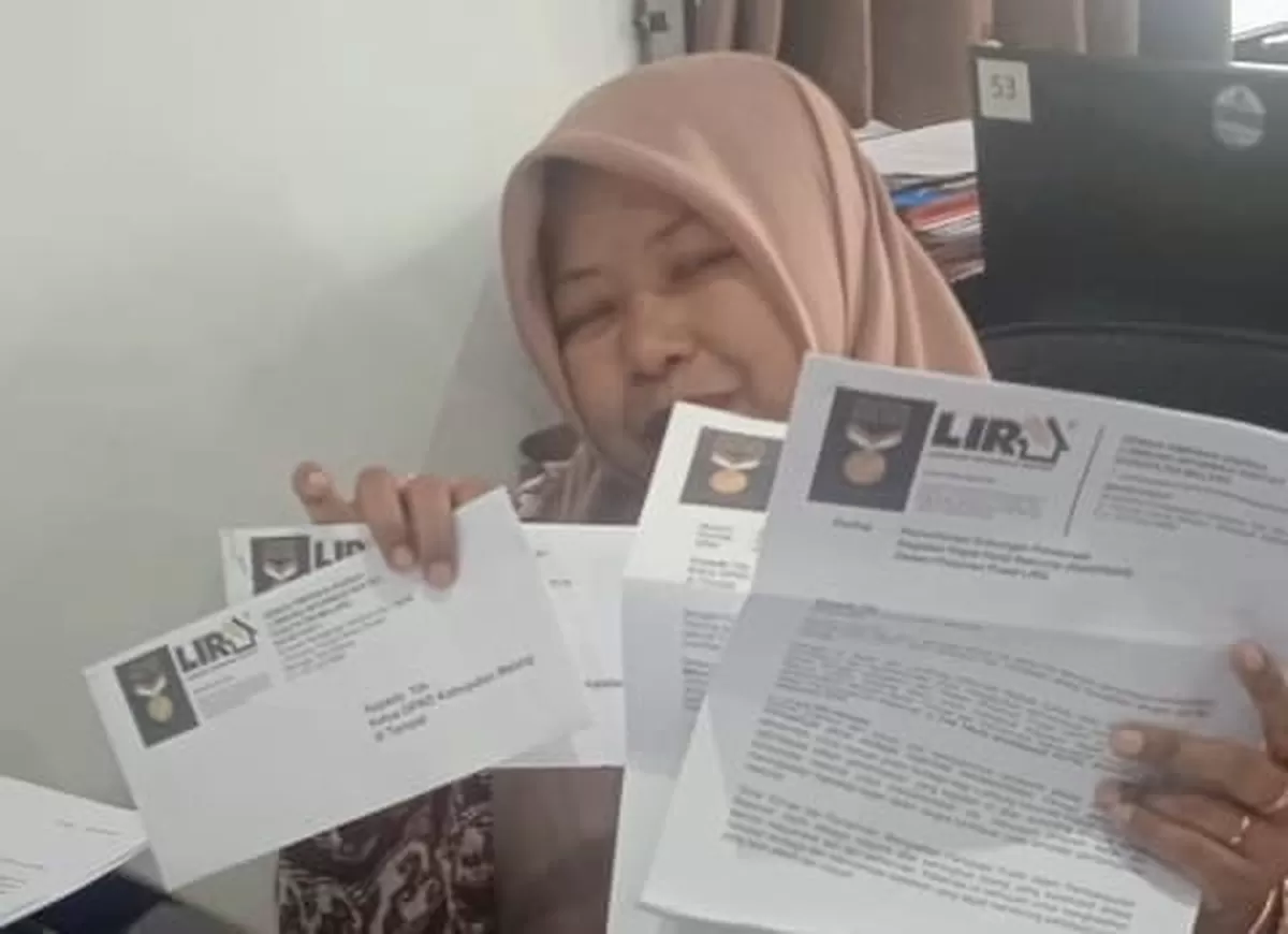 Surat penegasan permohonan hearing dari LIRA Kab.Malang diterima oleh staf di sekretariat DPRD Kab.Malang 8 Januari 2026