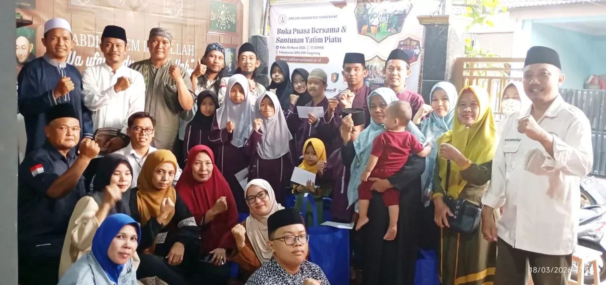 DPD SWI Kabupaten Tangerang gelar buka puasa bersama dan santunan untuk puluhan anak yatim binaan GBI dan Baitul Atiyah. Karjoni: Doa yatim pembuka pintu sukses. Baca selengkapnya!