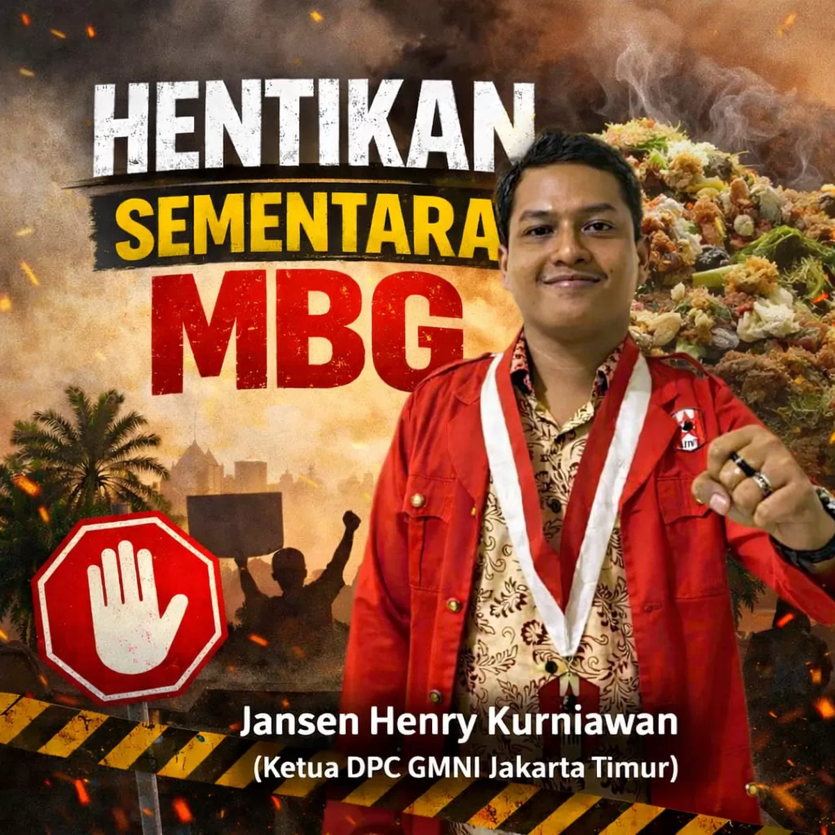 GMNI Jaktim kritik keras program MBG: kacau balau di tengah ekonomi melemah. Minta Presiden evaluasi total hingga pecat Kepala BGN. Baca selengkapnya