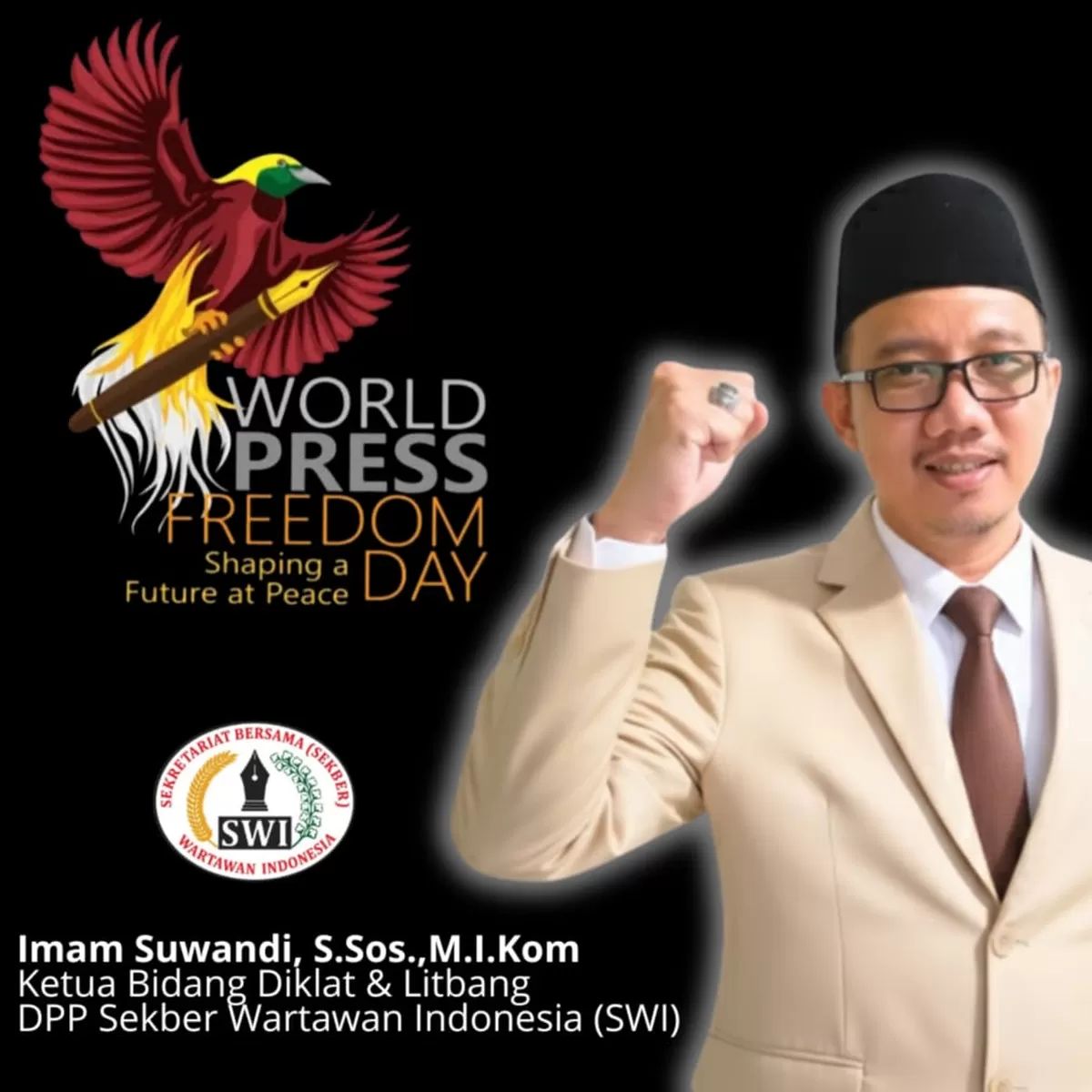 Mari terus nyalakan obor kebenaran di tengah kegelapan disinformasi,” pesan Imam Suwandi.