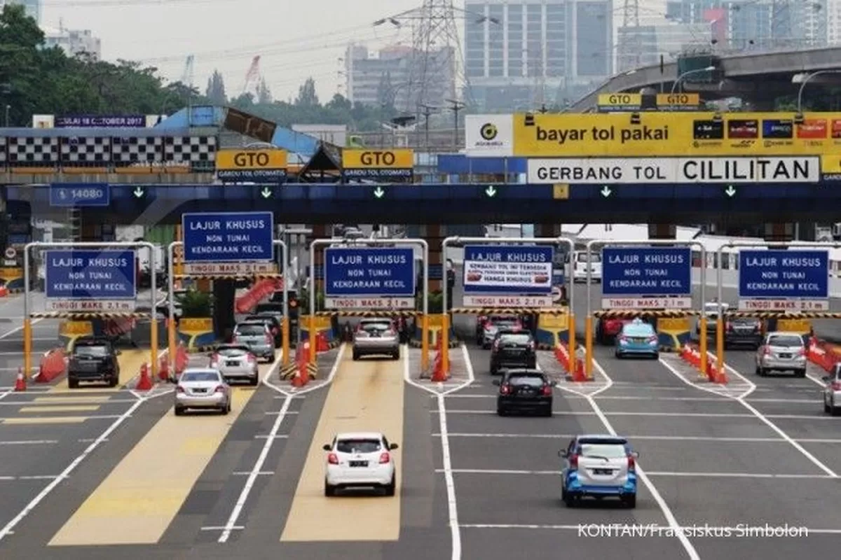 Ilustrasi exit tol Cililitan, Jakarta Timur