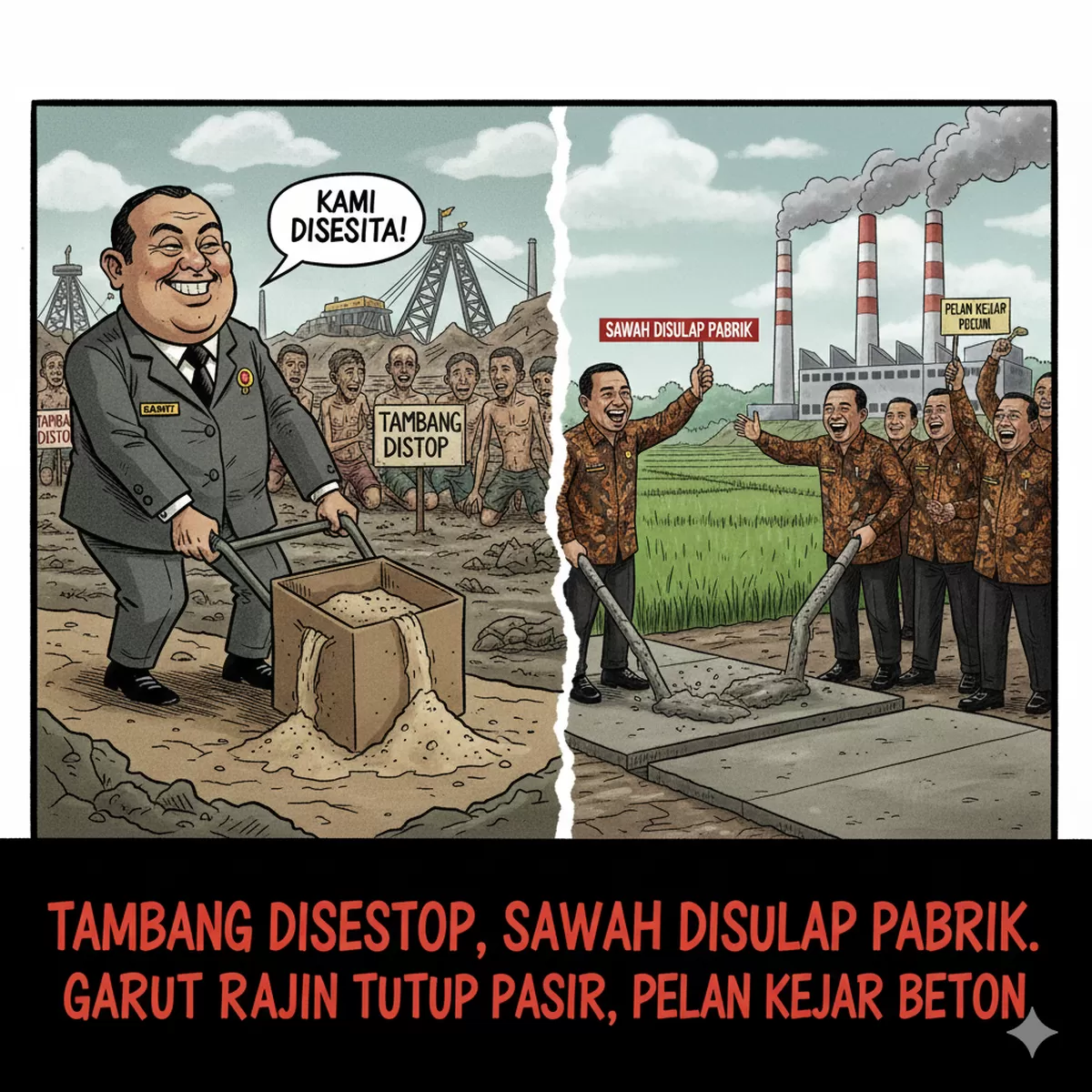 Gambar Ilustrasi Karikatur Ai