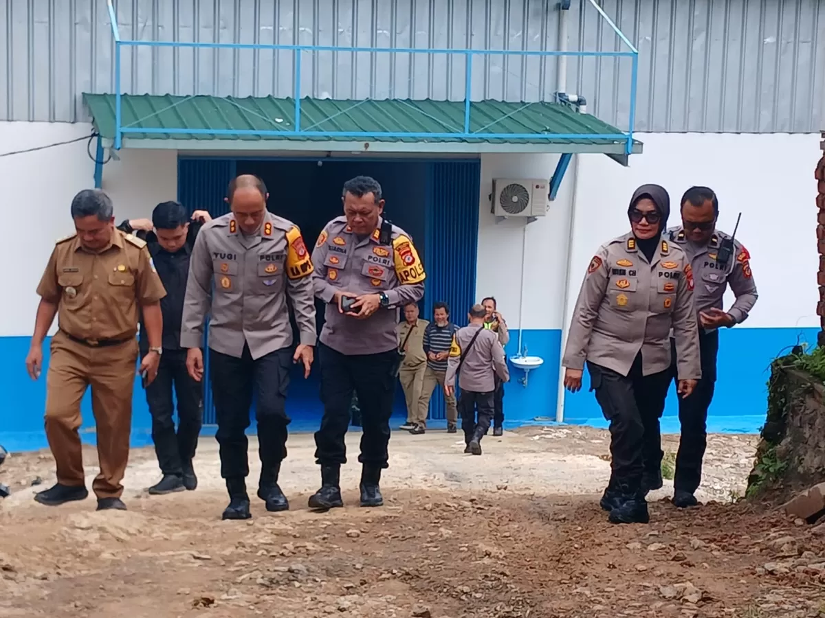 Lokasi zoom meeting elit antara Kapolres Garut AKBP Yugi Bayu Hendarto dengan Wakapolri di Mabes Polri serta Polda Jawa Barat.