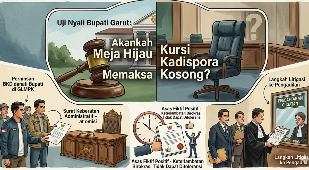 Foto : ilustrasi perjalanan GLMPK melakukan upaya keberatan terhadap promosi jabatan yang dianggapnya melanggar hukum