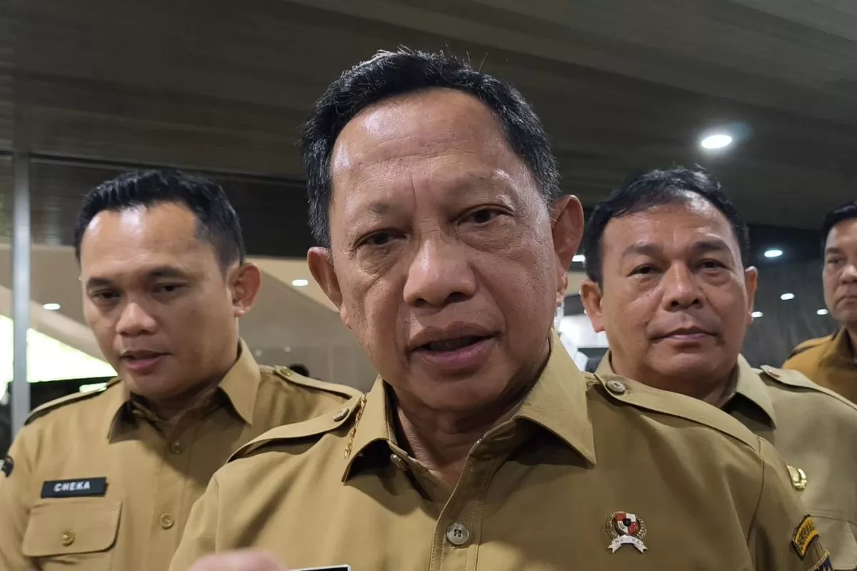 Menteri Dalam Negeri (Mendagri) Tito Karnavian usai rapat di Komisi II DPR RI, Jakarta, Senin (30/3/2026).(KOMPAS.com/Rahel)
