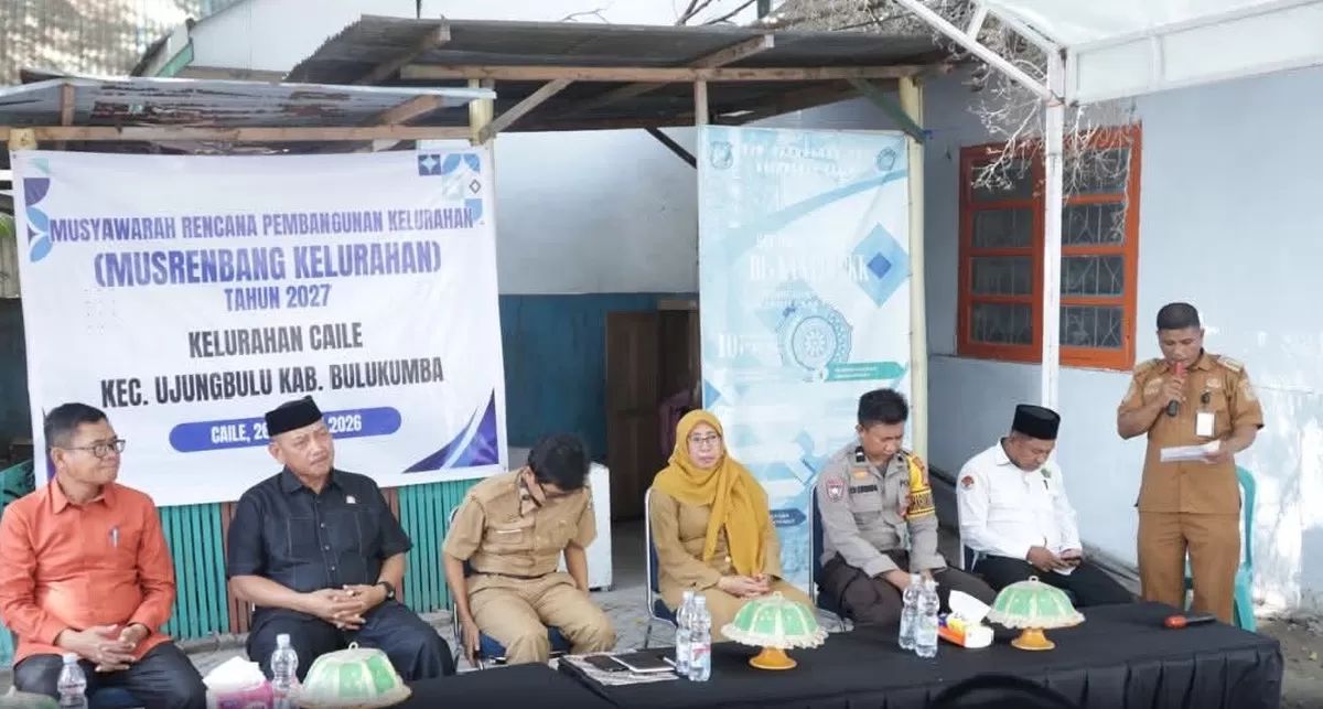 Anggota DPRD Kabupaten Bulukumba H. Safiuddin menghadiri Musrenbang Kelurahan Caile Tahun Anggaran 2027 di Kecamatan Ujung Bulu.