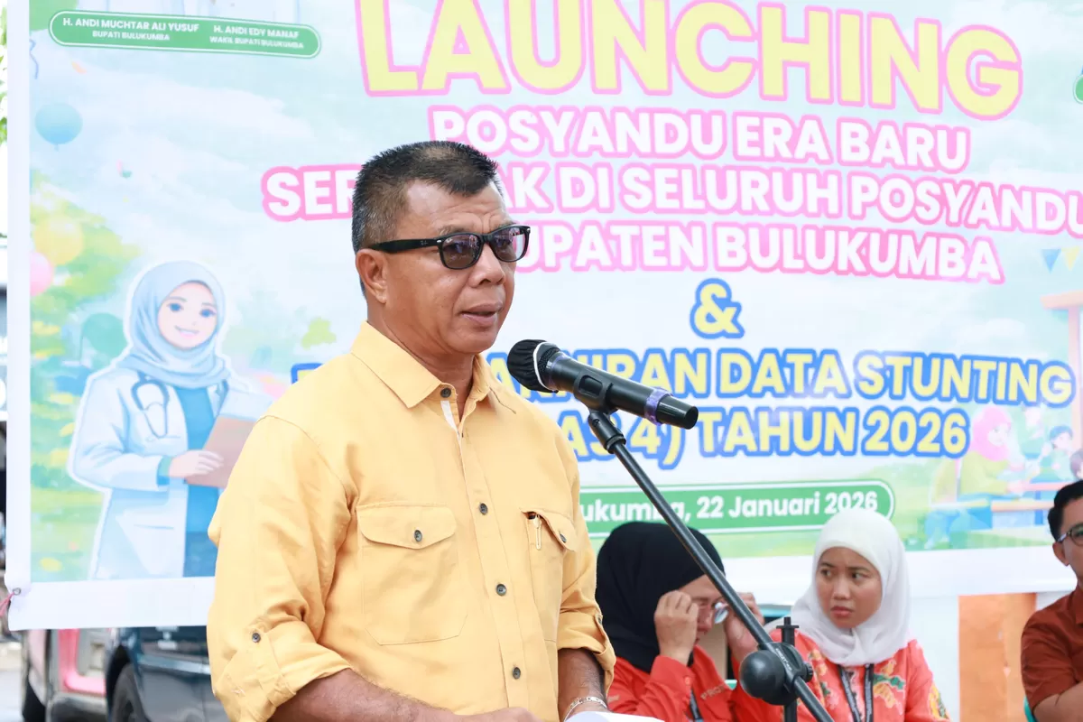Bupati Bulukumba Andi Muchtar Ali Yusuf launching 605 Posyandu Era Baru Bulukumba.