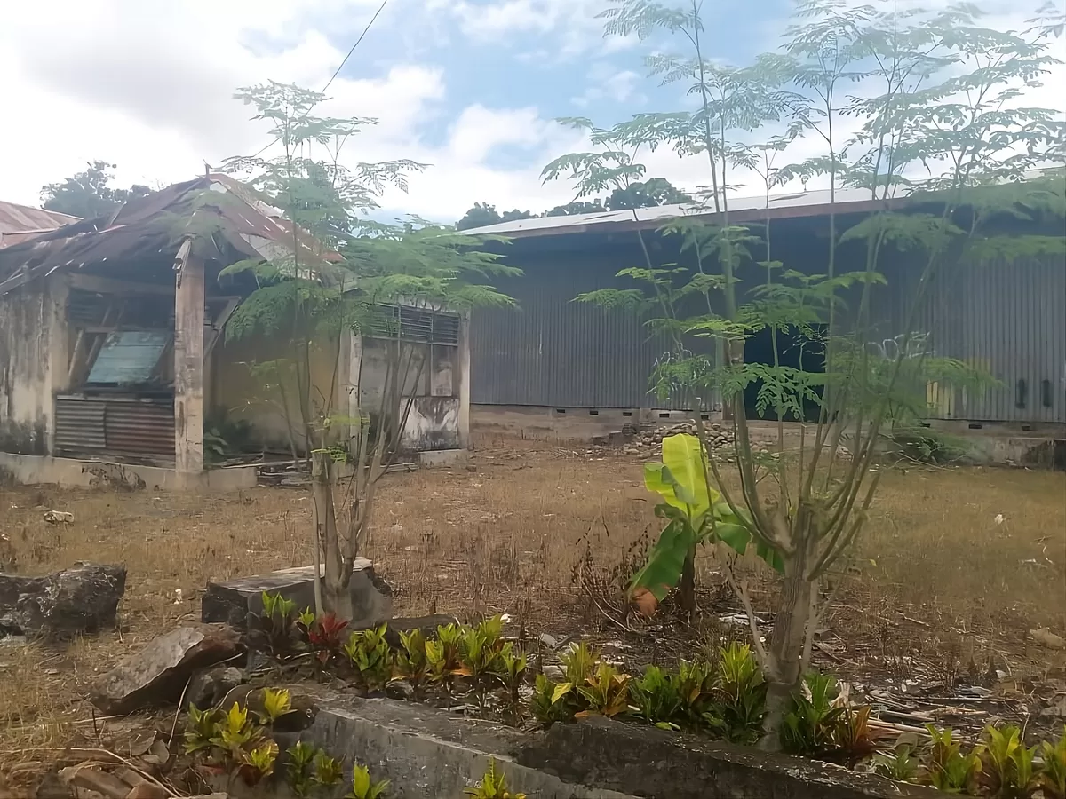 Area pembangunan Koperasi Desa Merah Putih di Desa Tambangan, Bulukumba, yang terhambat akibat klaim lahan warga.