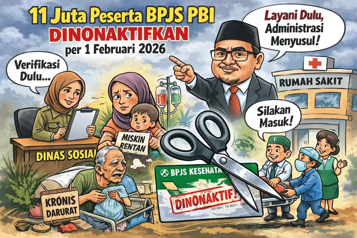 (Ilustrasi) Kartu BPJS Kesehatan peserta PBI terdampak kebijakan penonaktifan kepesertaan JKN per 1 Februari 2026.