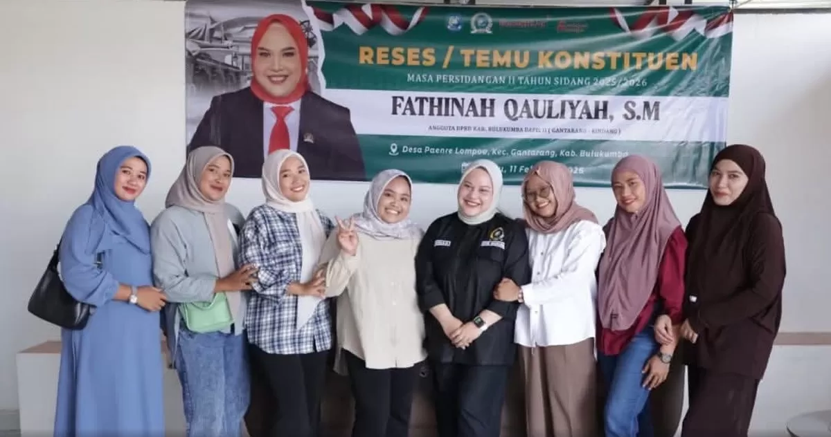 Anggota DPRD Kabupaten Bulukumba Fatinah Qauliyah melaksanakan reses Masa Persidangan II Tahun 2025/2026 di BTN Bayu Perdana 5, Kecamatan Gantarang.
