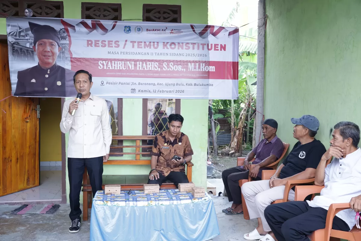 Anggota DPRD Bulukumba Syahruni Haris melaksanakan reses di Jalan Baronang, Kelurahan Kalumeme, Kecamatan Ujung Bulu.