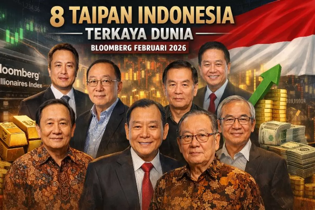 Deretan taipan Indonesia yang masuk Bloomberg Billionaires Index Februari 2026.