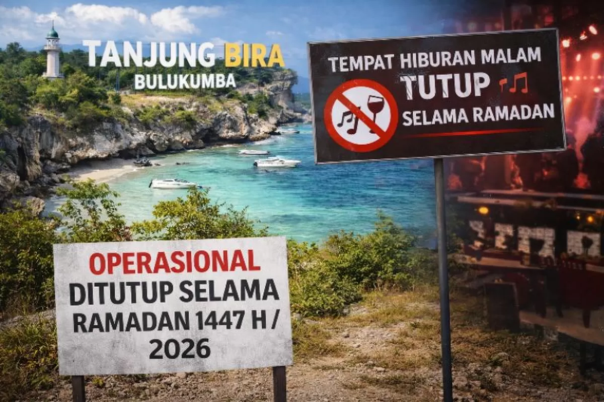 (Ilustrasi) Wakil Bupati Bulukumba Andi Edy Manaf menyampaikan imbauan penutupan THM selama Ramadan 1447 H di kawasan wisata Bira, Jumat 13 Februari 2026.